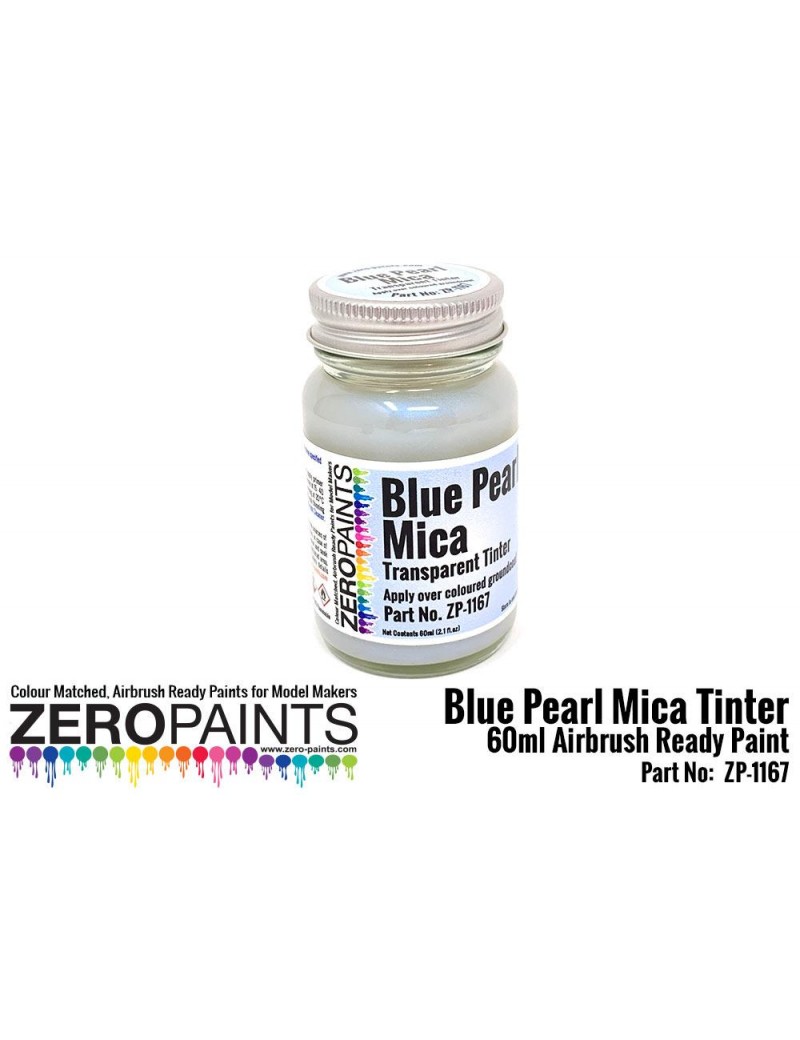 ZP - Pearl Blue Mica Transparent Tinter Paint 60ml  - 1167