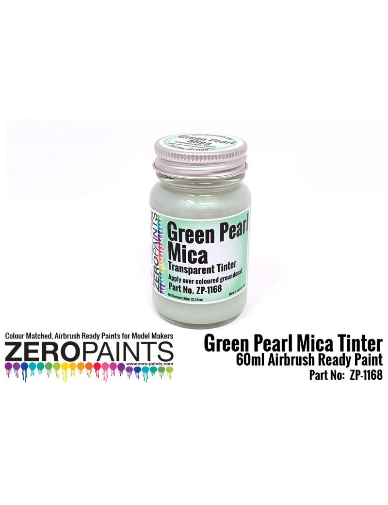 ZP - Pearl Green Mica Transparent Tinter Paint 60ml  - 1168