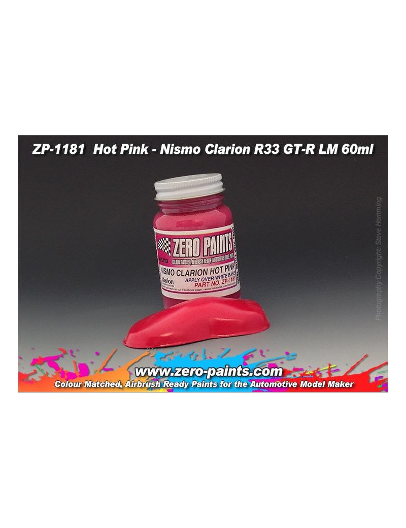 ZP - Hot Pink - Nismo Clarion R33 GT-R LM Paint 60ml  - 1181