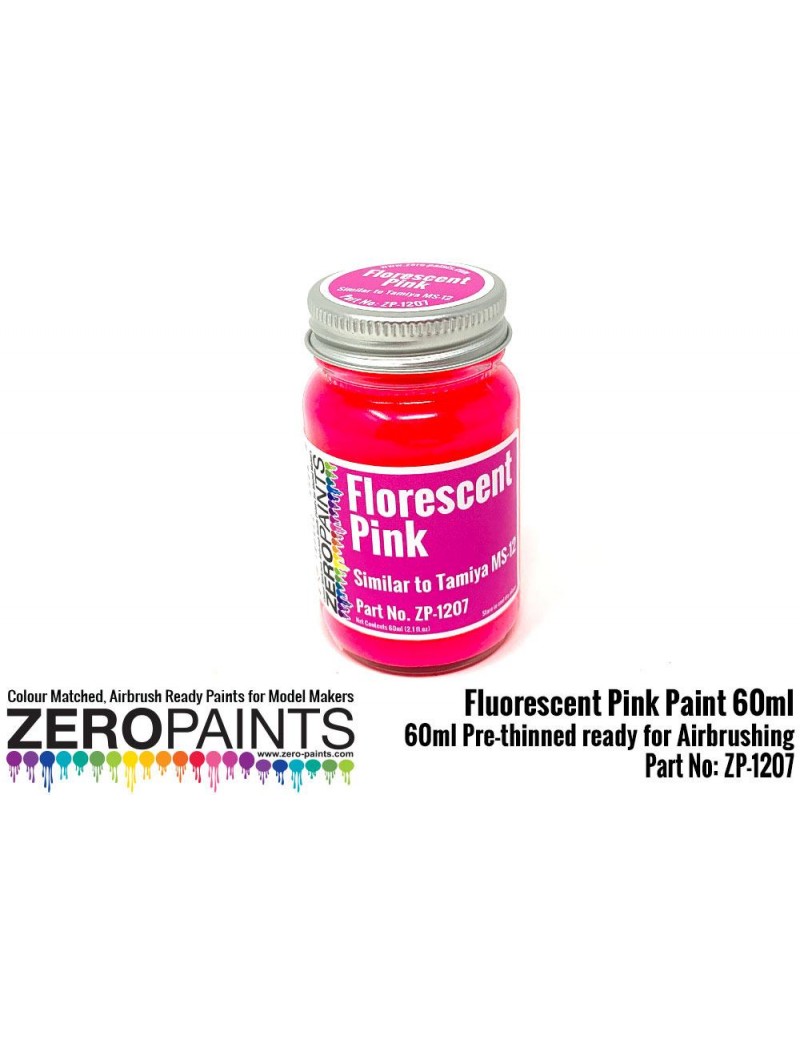 ZP - Fluorescent Pink Paint 60ml  - 1207