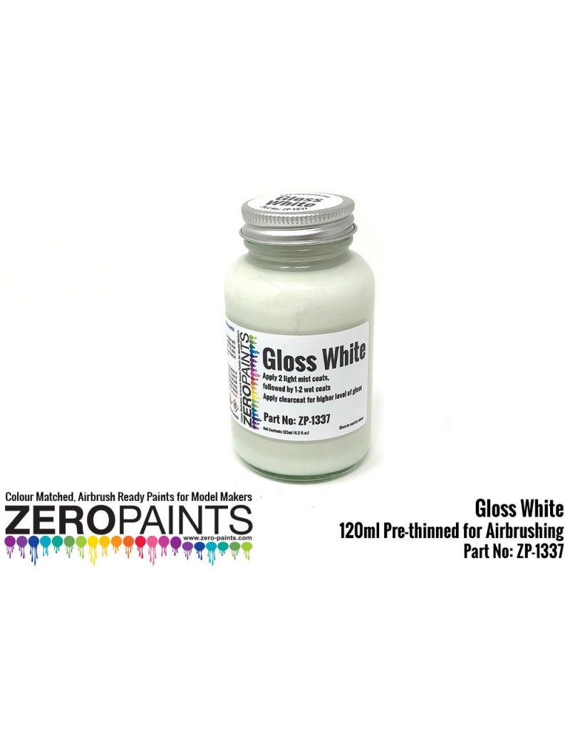ZP - Gloss White Paint 120ml  - 1337