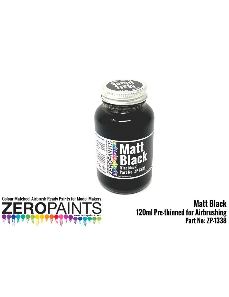 ZP - Matt Black Paint 120ml  - 1338