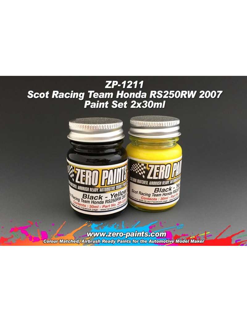 ZP - Scot Racing Team Honda RS250RW 2007 Paint Set 2x30ml  - 1211