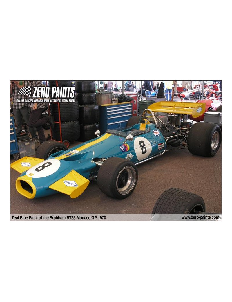 ZP - Brabham BT33 Monaco GP 1970 (Teal) Paint 60ml  - 1213