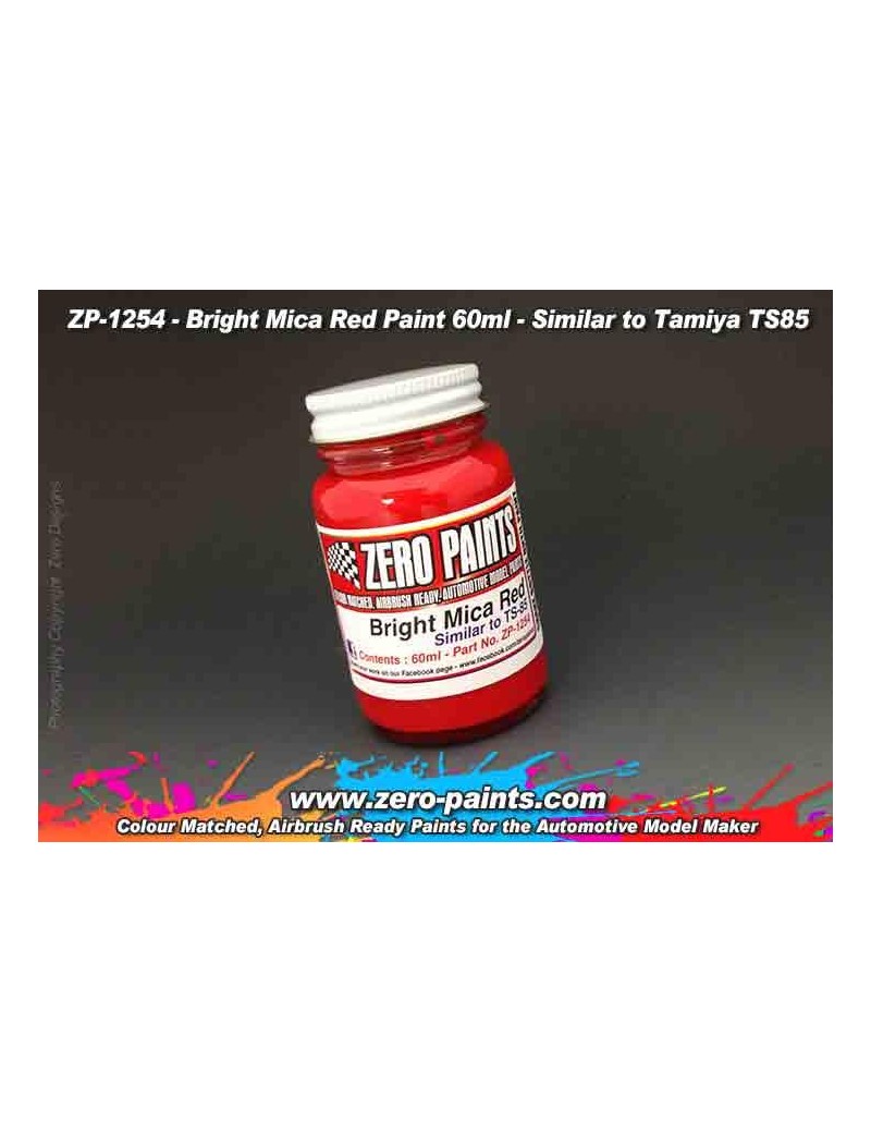ZP - Bright Mica Red Paint (Similar to Tamiya TS85) 60ml  - 1254