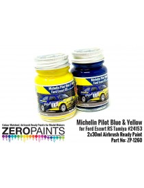 ZP - Michelin Pilot Blue & Yellow Paint Set 2x30ml For Ford Escort RS 24153 - 1260