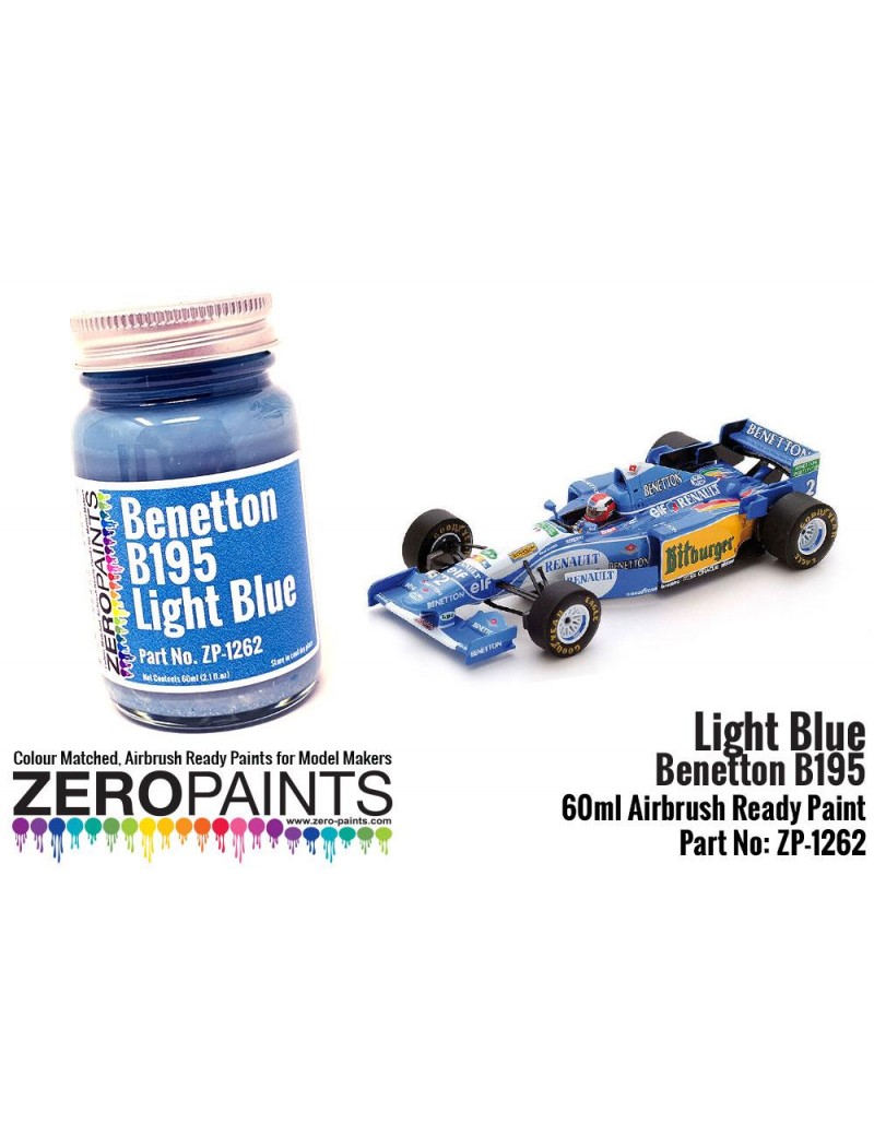 ZP - Benetton B195 Light Blue Paint 60ml  - 1262
