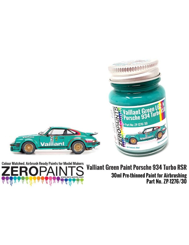 ZP - Vaillant Green Paint Porsche 934 Turbo RSR 30ml  - 1276-30