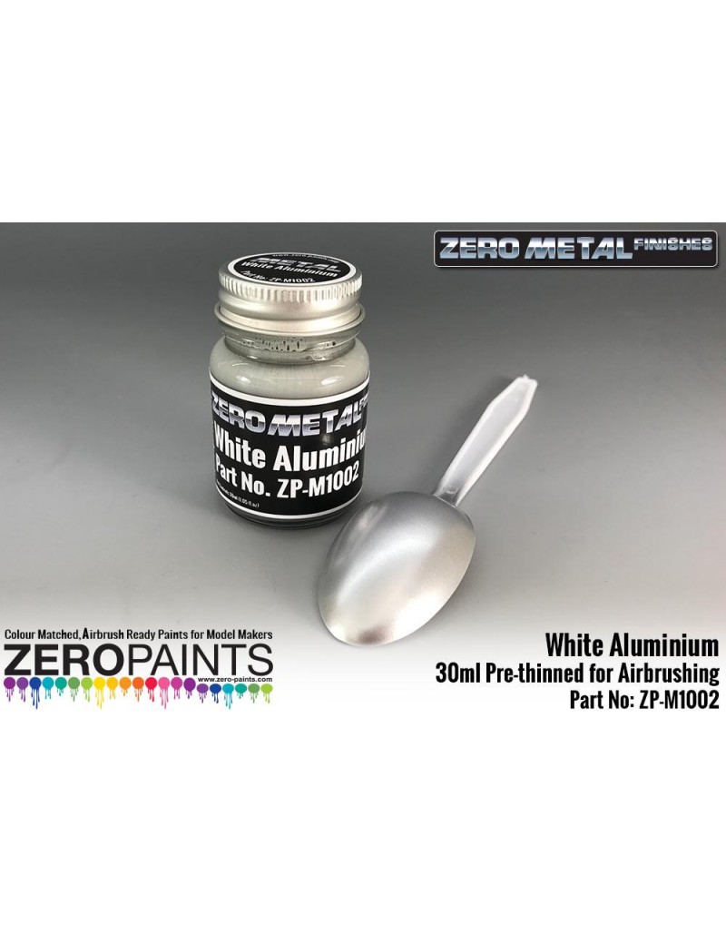 ZP - White Aluminium Paint - 30ml - M1002