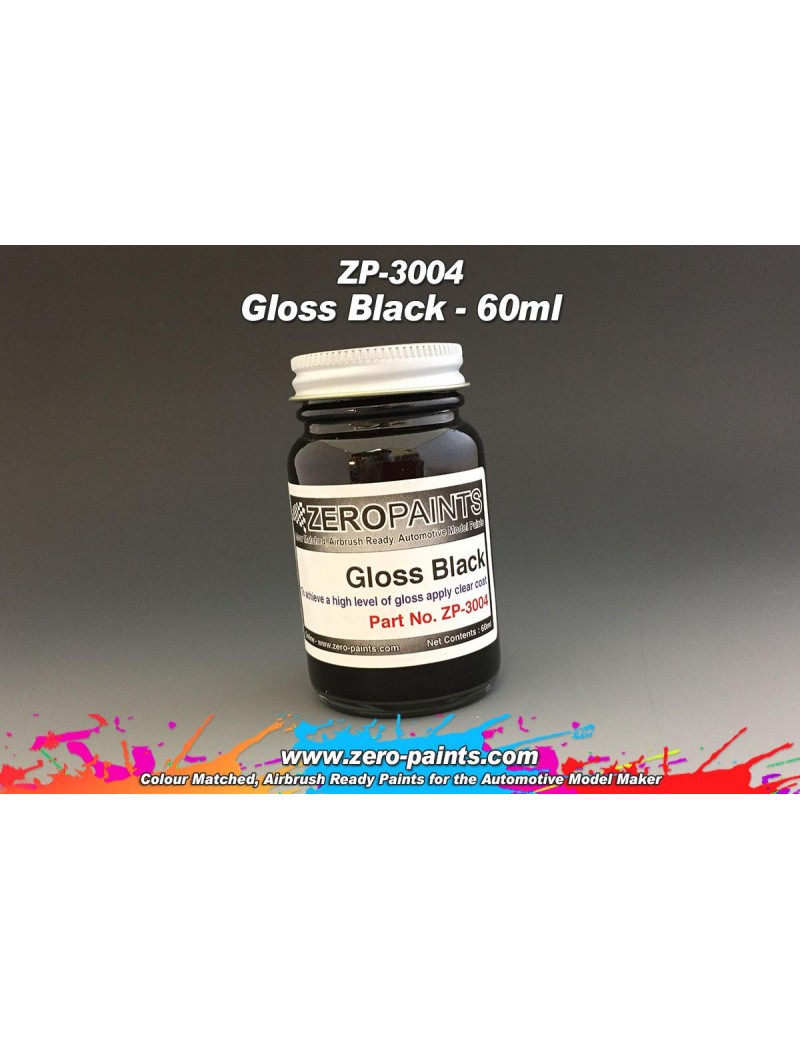 ZP - Gloss Black Paint 60ml - 3004