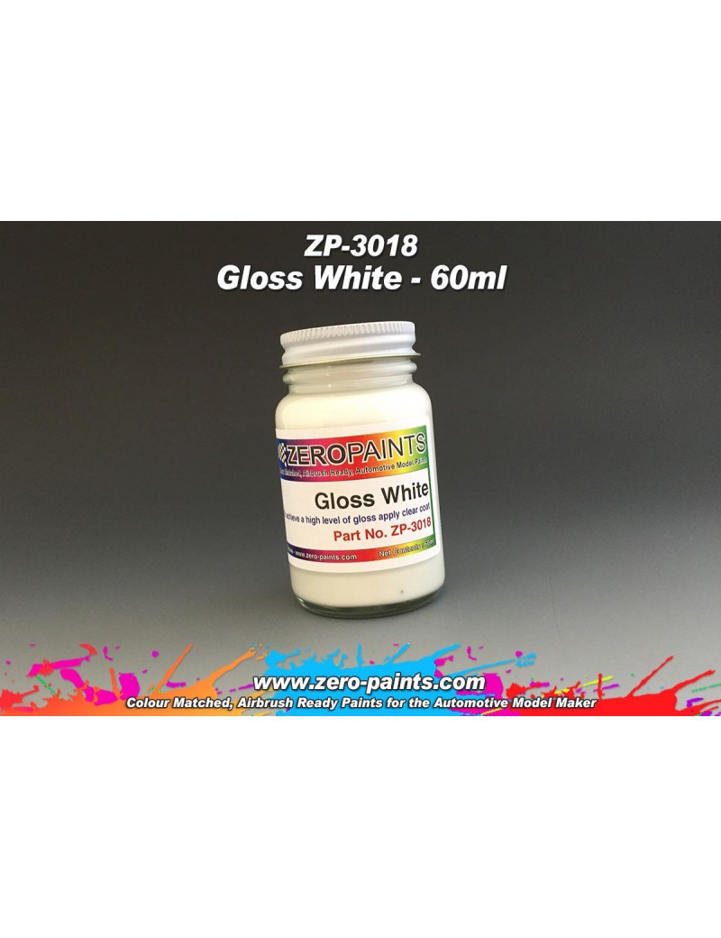 Gloss White Paint 60ml  - 3018