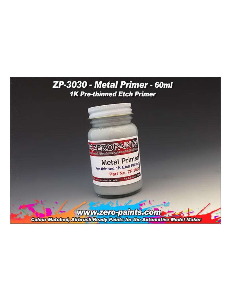 ZP - Metal Primer 60ml (Pre-thinned) - 3030
