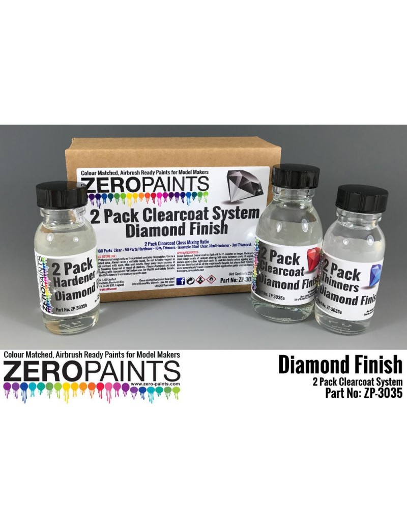 ZP - Diamond Finish - 2 Pack GLOSS Clearcoat System (2K Urethane) 220ml  - 3035