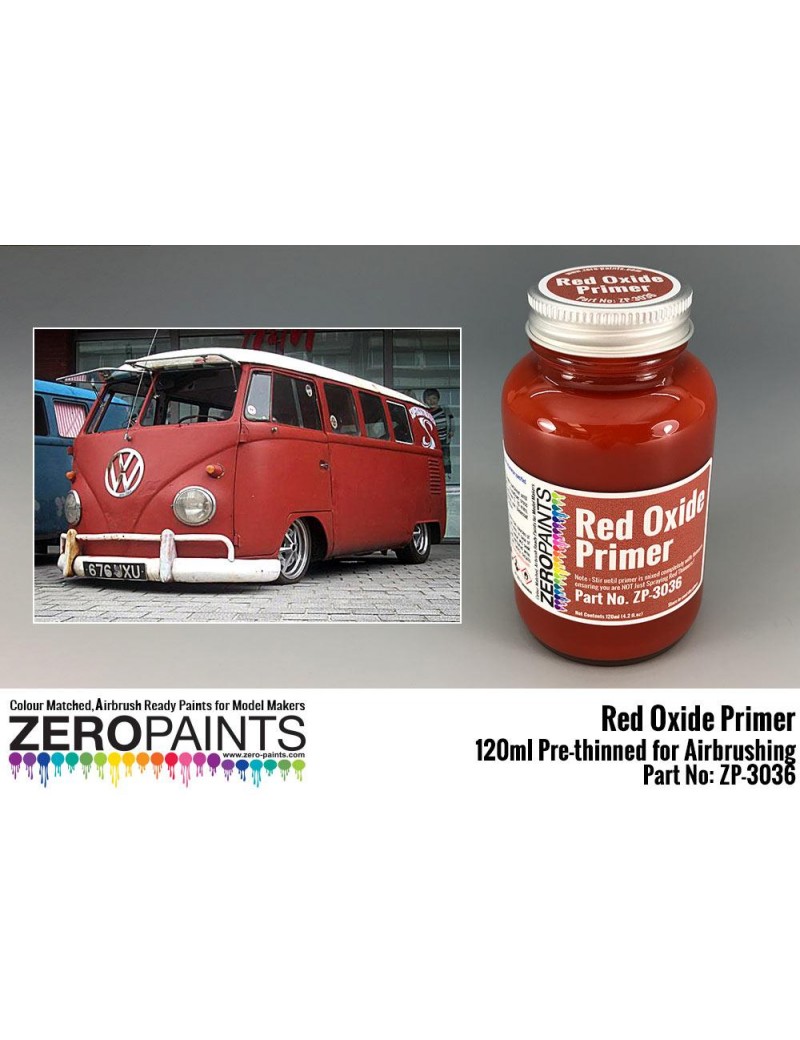 ZP - Red Oxide Primer 120ml for Airbrushing  - 3036