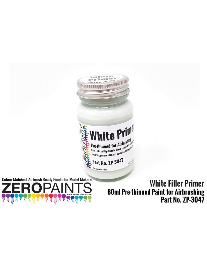 ZP - WHITE Airbrushing Primer/Micro Filler 60ml - 3047