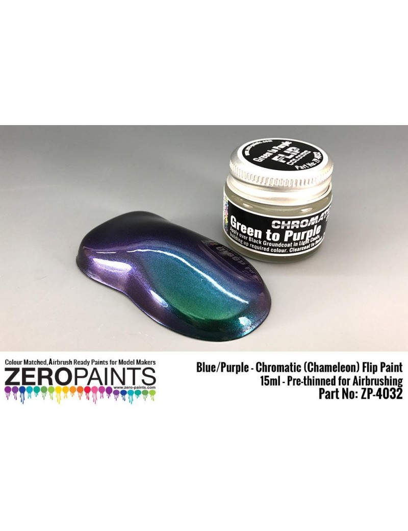 ZP - Green/Purple - Chromatic (Chameleon) Flip Paint 15ml - 4032