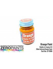 ZP - Orange Paint 30ml - Similar to Tamiya X-6 - 7006