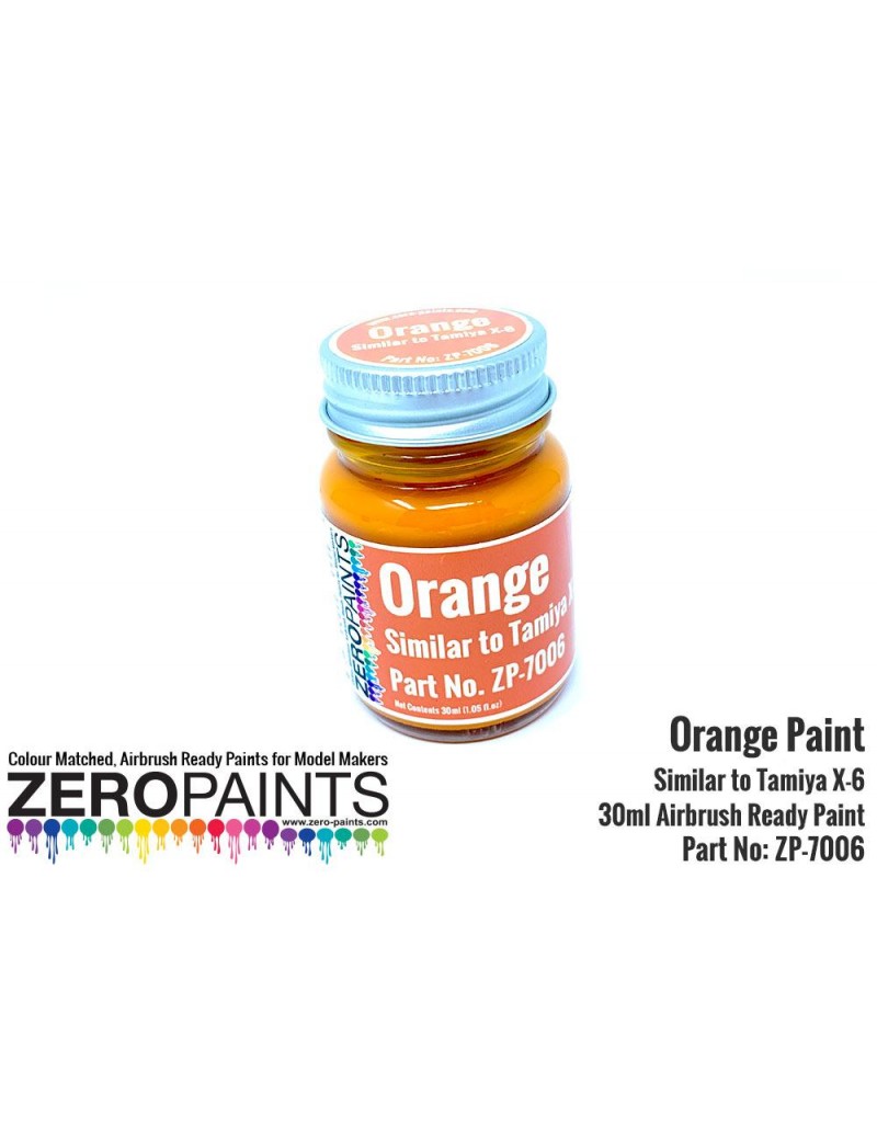 ZP - Orange Paint 30ml - Similar to Tamiya X-6 - 7006