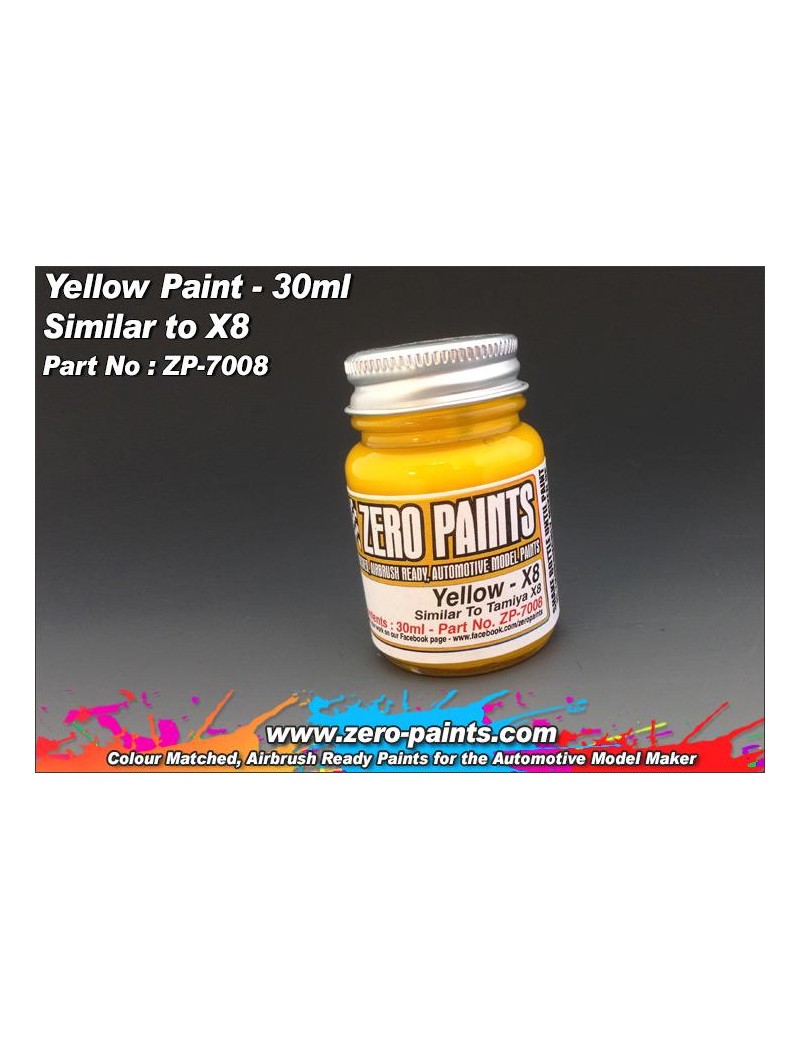 ZP - Yellow Paint 30ml - Similar to Tamiya X8 - 7008