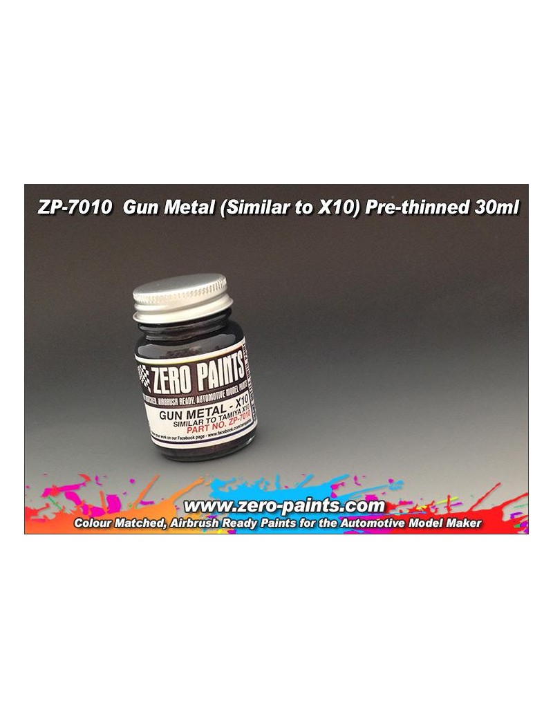 ZP - Gun Metal Paint 30ml - Similar to Tamiya X10 - 7010