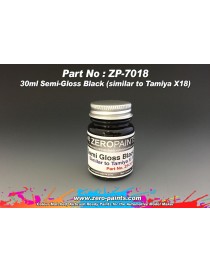 ZP - Semi-Gloss Black Paint 30ml - Similar to Tamiya X18 - 7018