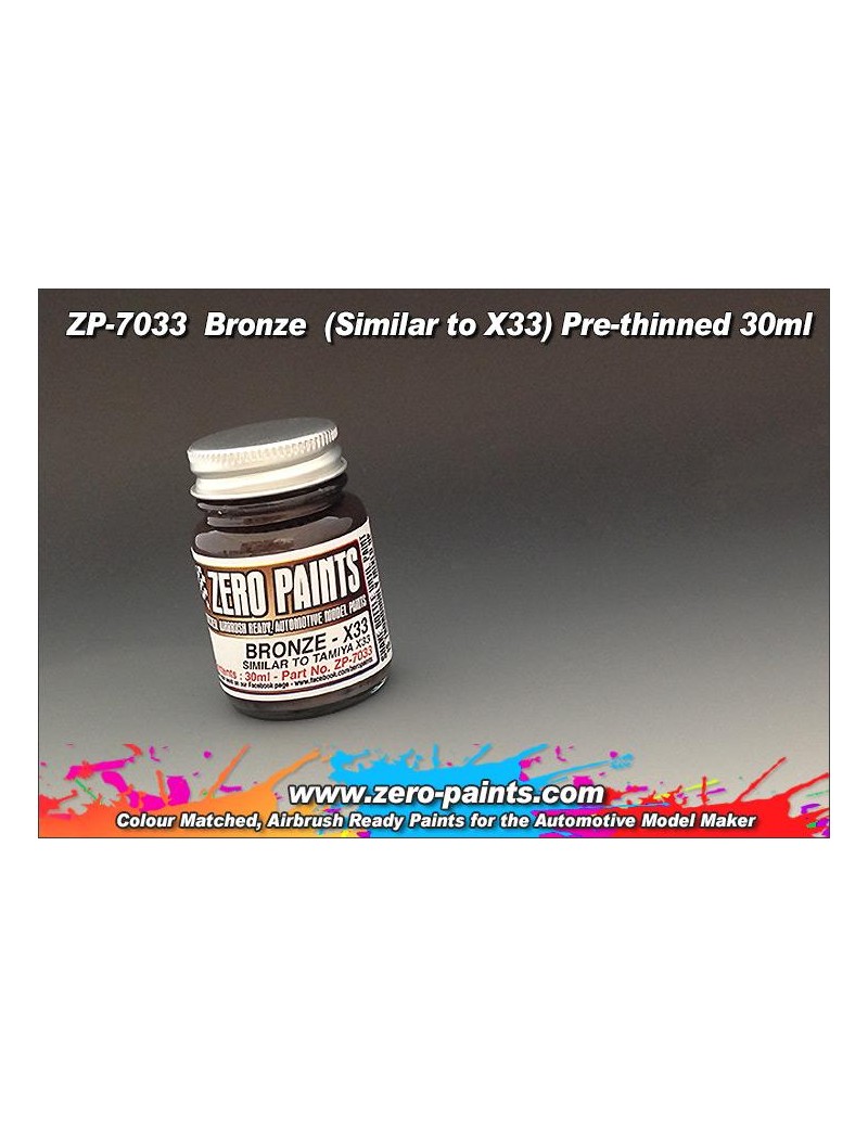 ZP - Bronze Paint 30ml - Similar to Tamiya X33  - 7033