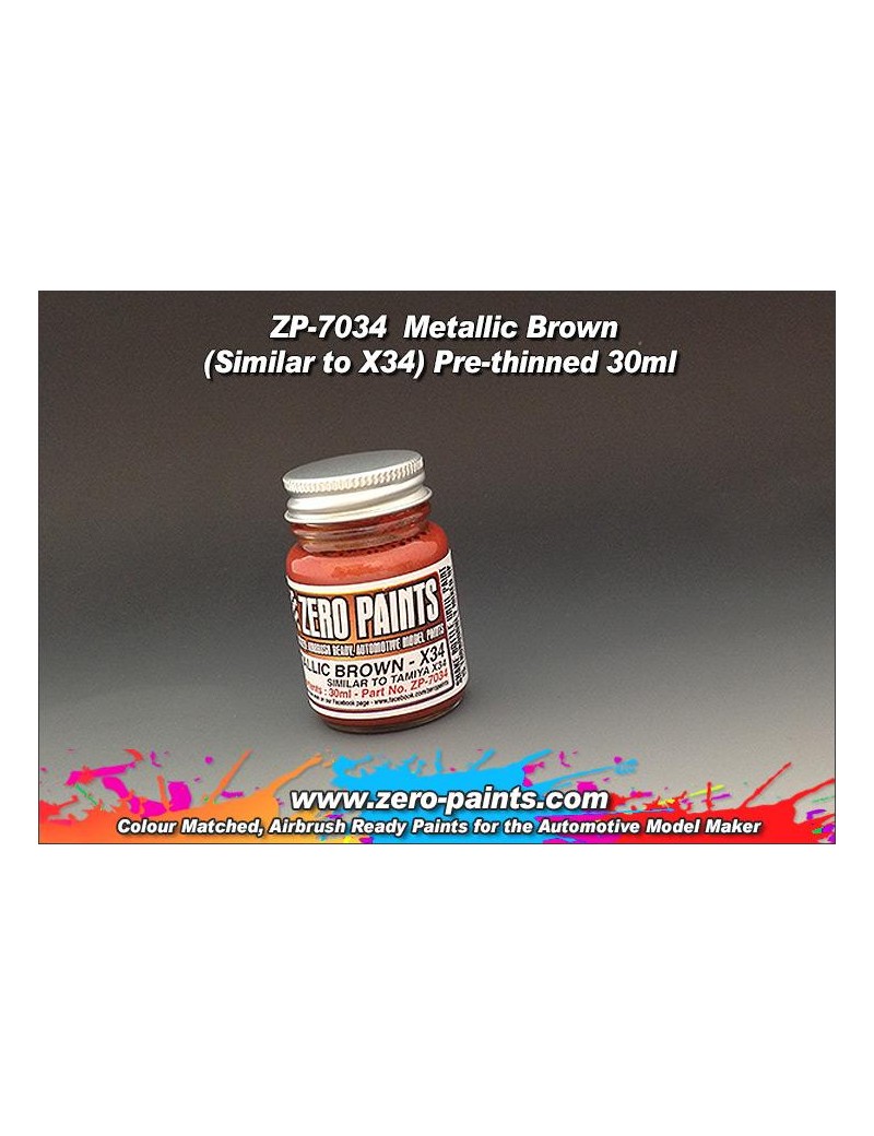 ZP - Metallic Brown Paint 30ml - Similar to Tamiya X34   - 7034