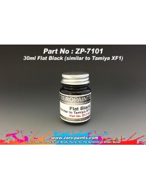 ZP - Flat Black Paint 30ml - Similar to Tamiya XF1 - 7101