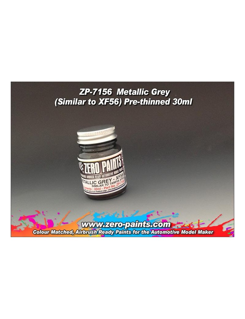 ZP - Metallic Grey Paint 30ml - Similar to Tamiya XF56 - 7156