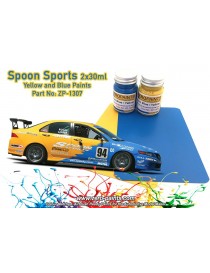 ZP - Spoon Sports Blue and Yellow Paint Set 2x30ml  - 1307