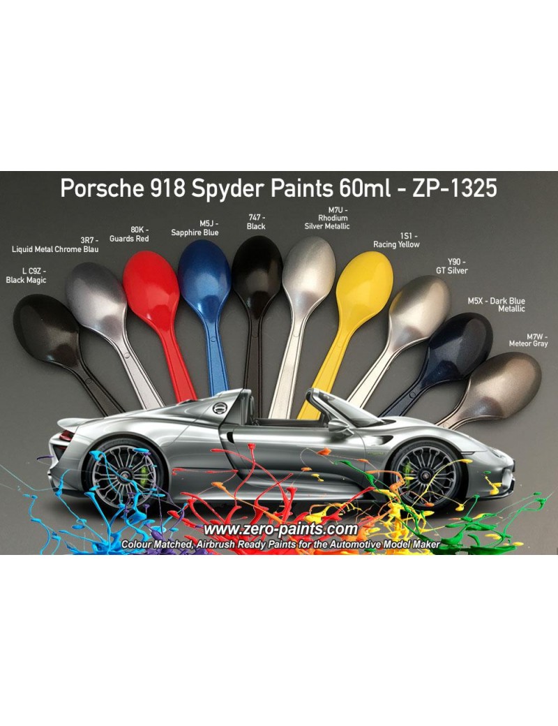 ZP - Porsche 918 Colour Matched Paints 60ml  - 1325