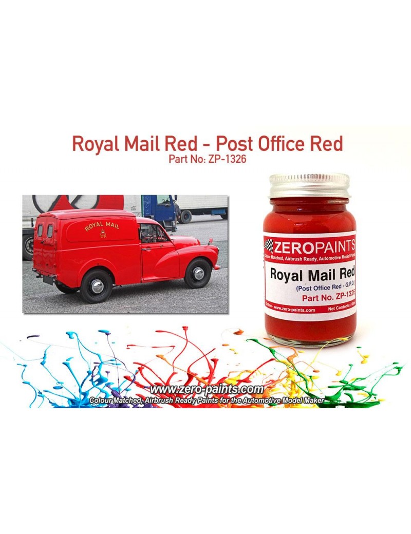 ZP - Royal Mail (Post Office) Red Paint 60ml  - 1326
