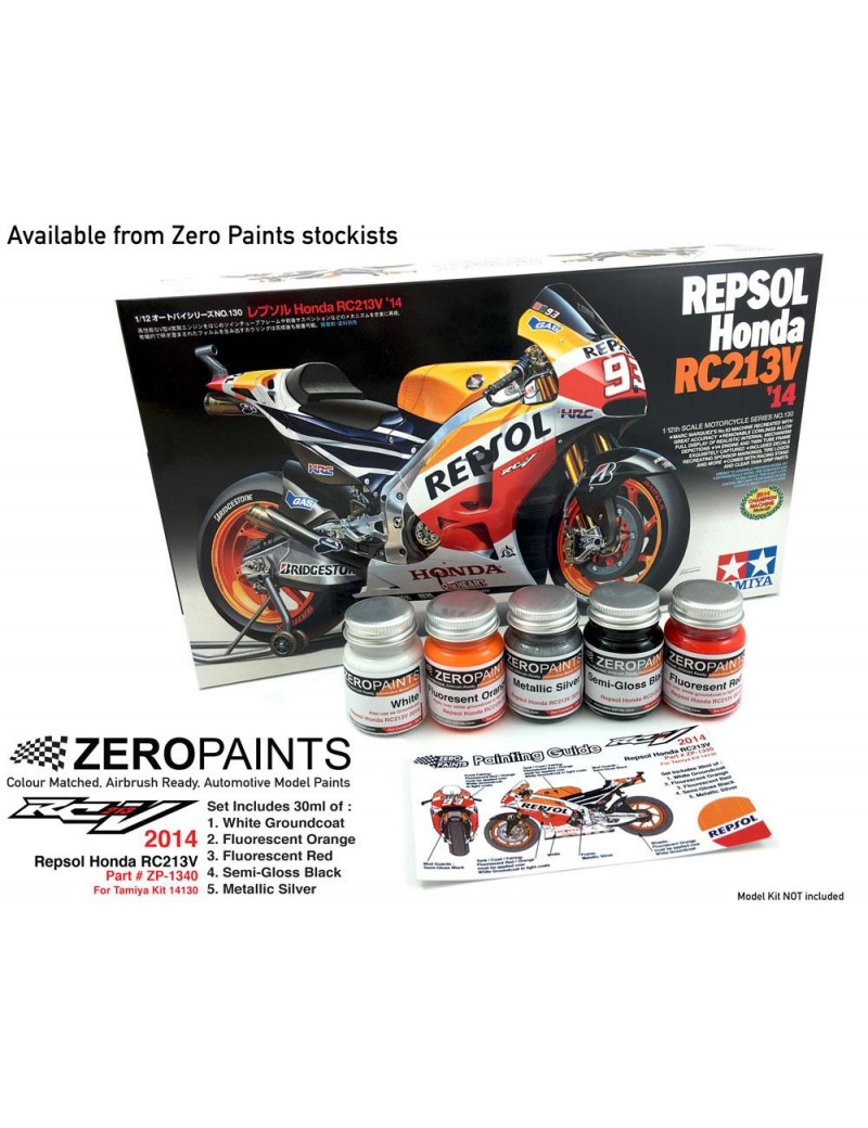 ZP - Repsol Honda RC213V 2014 Paint Set 5x30ml  - 1340