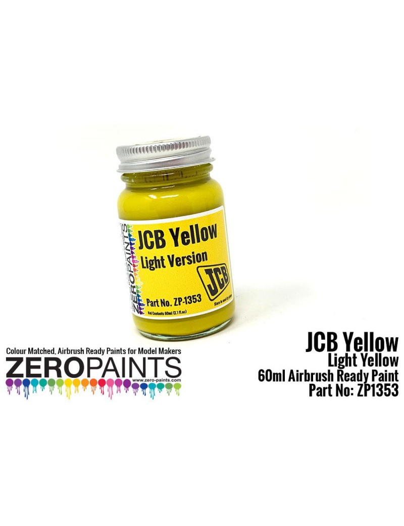 ZP - JCB Yellow 1 (Lighter Yellow) Paint 60ml Plant Equipment - 1353