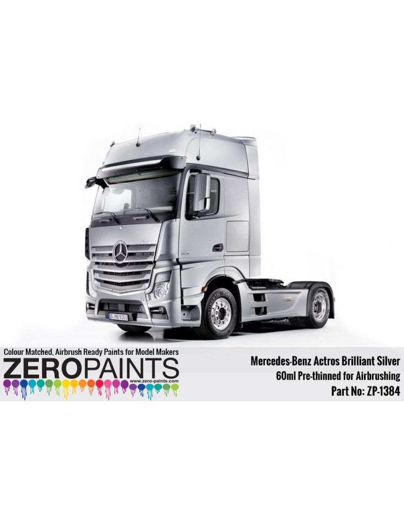 ZP - Mercedes-Benz Actros Brilliant Silver Paint 60ml  - 1384