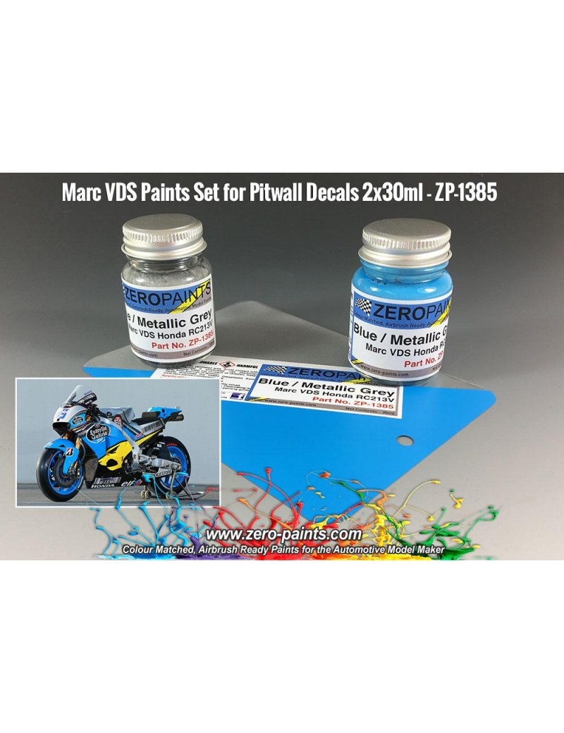 ZP - Marc VDS Honda RC213V - Blue/Metallic Grey Paint Set 2x30ml  - 1385