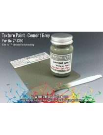 ZP - Cement Grey Textured Paint - 60ml (Engines, Interiors etc)  - 1390
