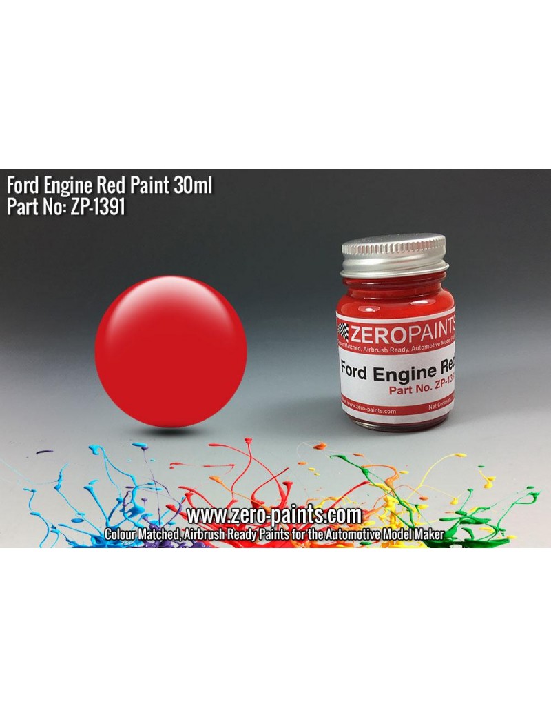 ZP - Ford USA Red Engine Paint 30ml  - 1391