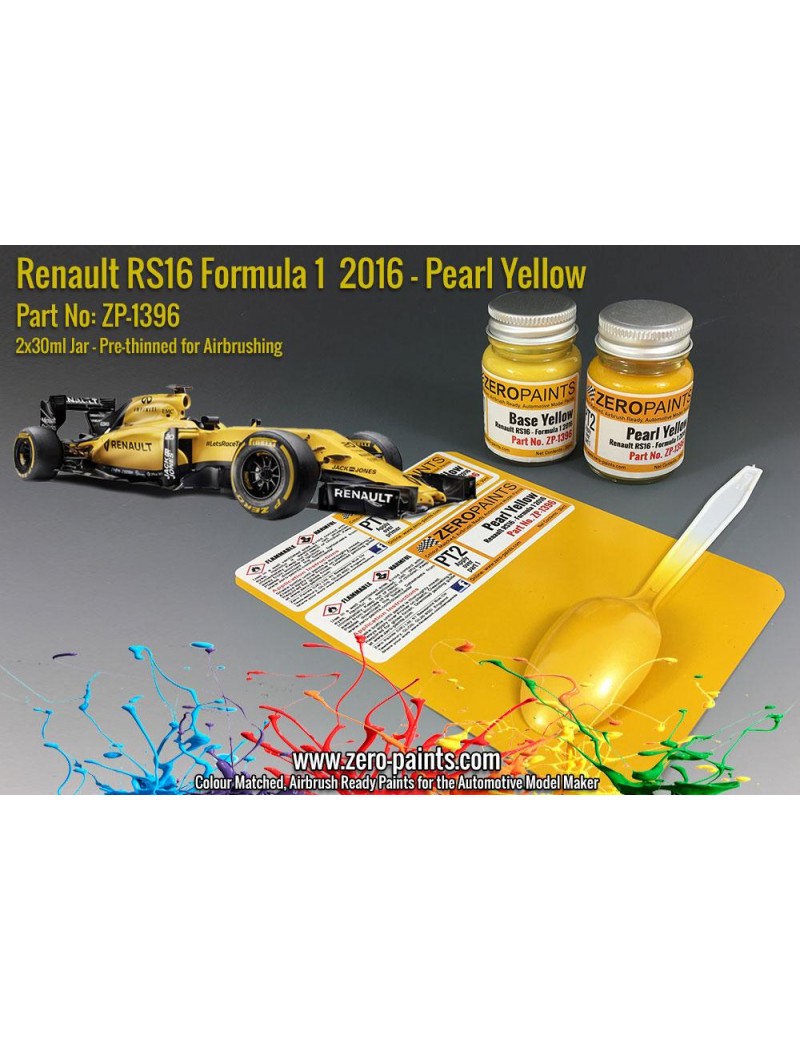 ZP - Renault RS16 Formula 1 2016 - Pearl Yellow Set 2x30ml  - 1396