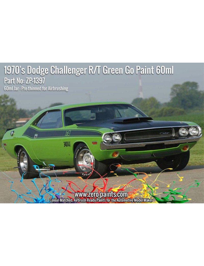 ZP - 1970's Dodge Challenger R/T Green Go Paint 60ml  - 1397