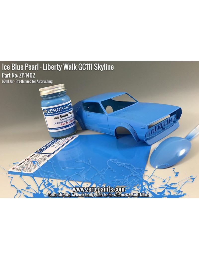 ZP - Ice Blue Pearl Paint for Liberty Walk GC111 Skyline (Ken Mary) 60ml  - 1402