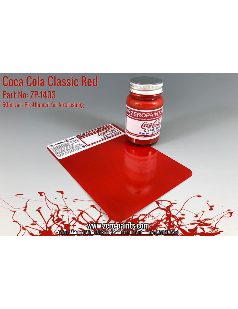 ZP - Coca Cola Classic Red Paint 60ml  - 1403
