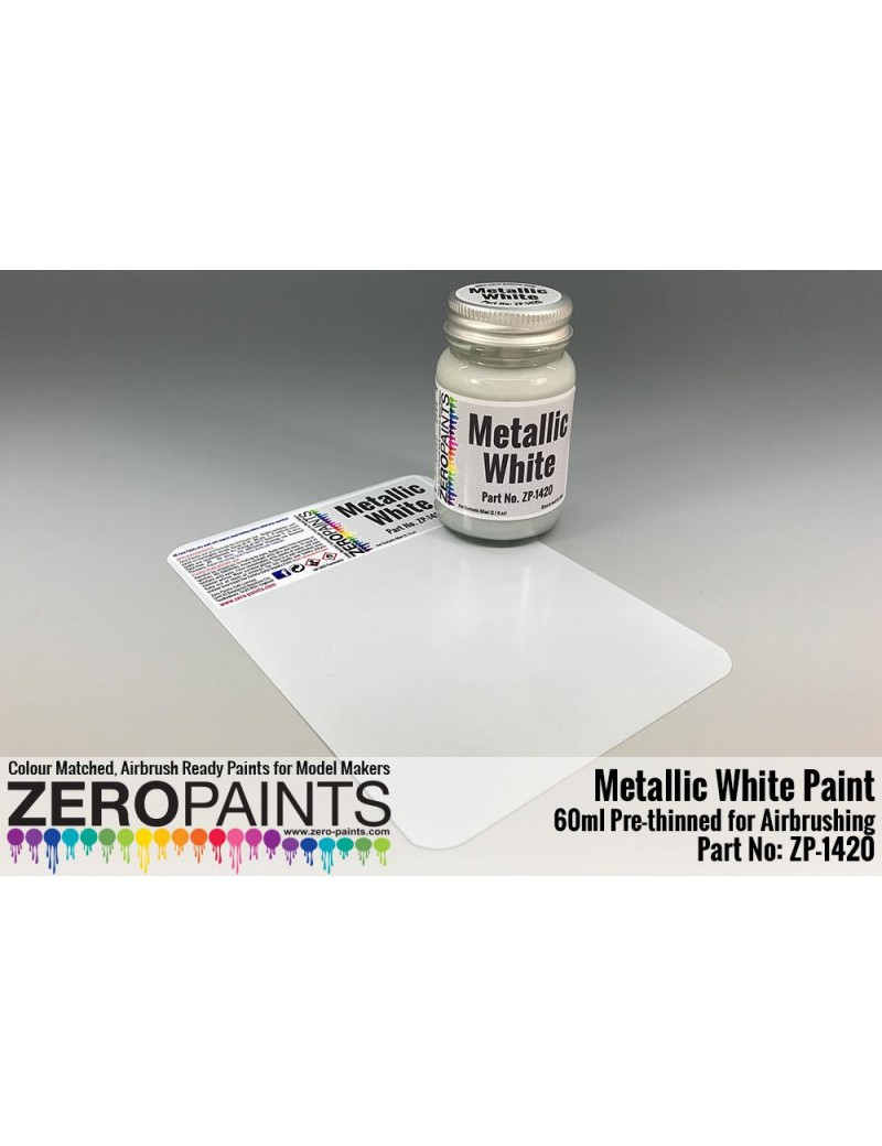 ZP - Metallic White Paint 60ml  - 1420