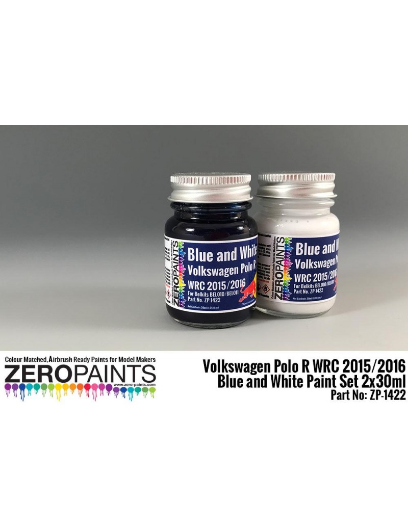 ZP - Volkswagen Polo R WRC 2015 - Blue and White Paint Set 2x30ml - 1422