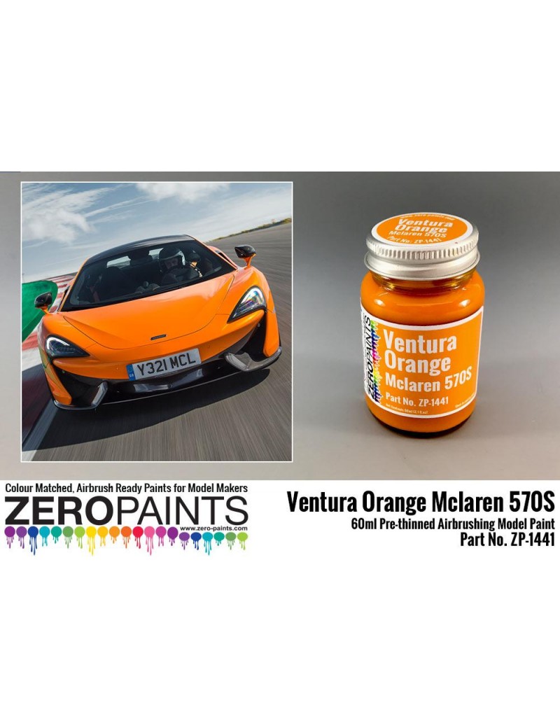 ZP - Mclaren 570S Ventura Orange (Pearl) Paint 60ml - 1441