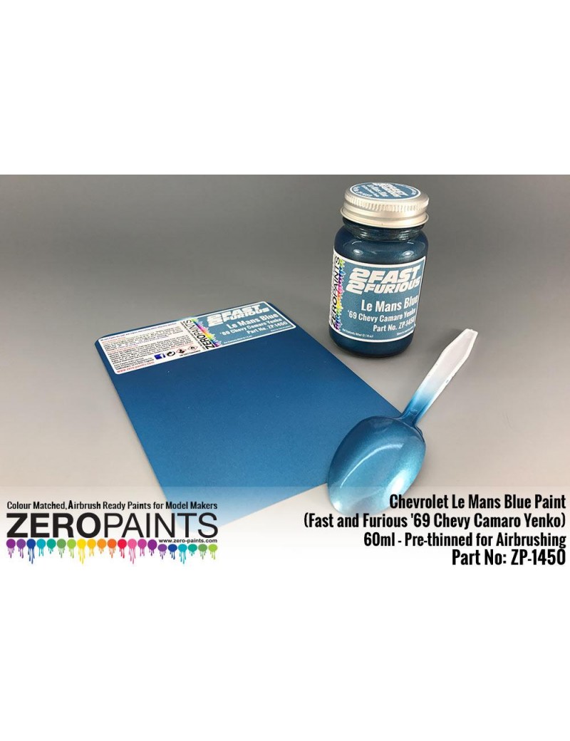 ZP - Chevrolet Le Mans Blue Paint 60ml (Fast and Furious '69 Chevy Camaro Yenko)  - 1450