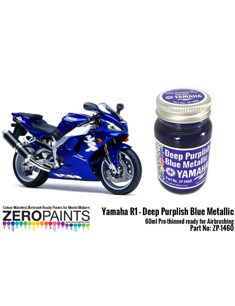ZP - Yamaha R1-R6 Deep Purplish Blue Metallic Paint 60ml  - 1460