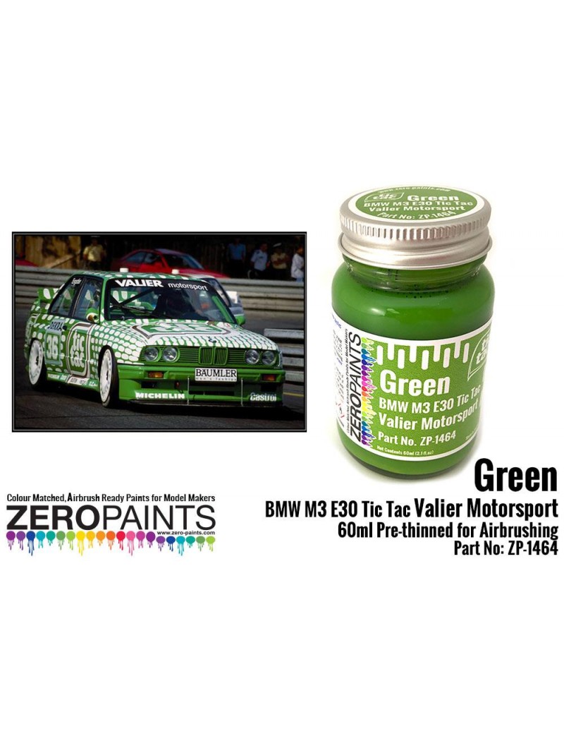 ZP - Green BMW M3 E30 Tic Tac Valier Motorsport 60ml  - 1464