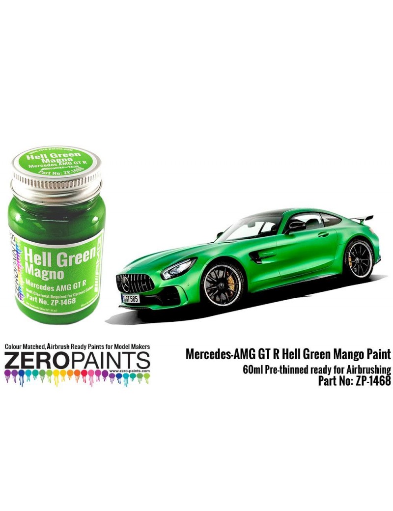 ZP - Mercedes AMG GT R Hell Green (Matt) Paint 60ml - 1468