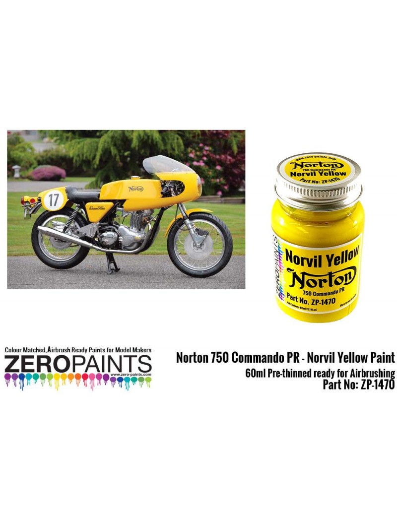 ZP - Norton 750 Commando PR - Norvil Yellow Paint 60ml - 1470